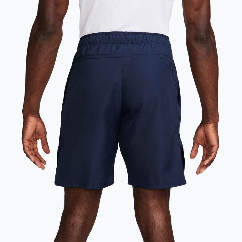 Férfi Nike Court Dri-Fit Victory 9" obszidián / fehér tenisznadrág 4