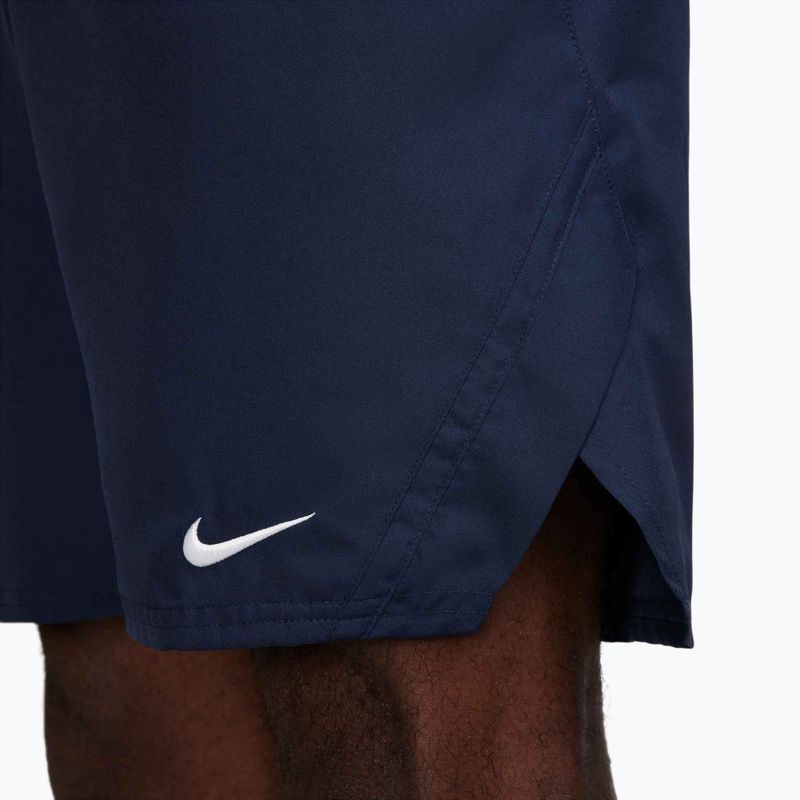 Férfi Nike Court Dri-Fit Victory 9" obszidián / fehér tenisznadrág 8