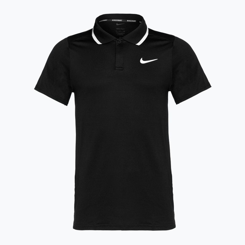 Nike Court Dri-Fit Advantage fekete/fehér férfi teniszpóló póló