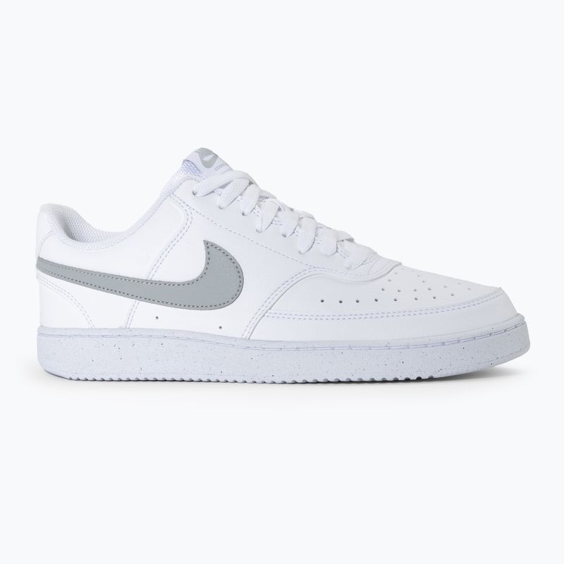 Férfi Nike Court Vision Low Next Nature fehér/világos füstszürke cipő 3