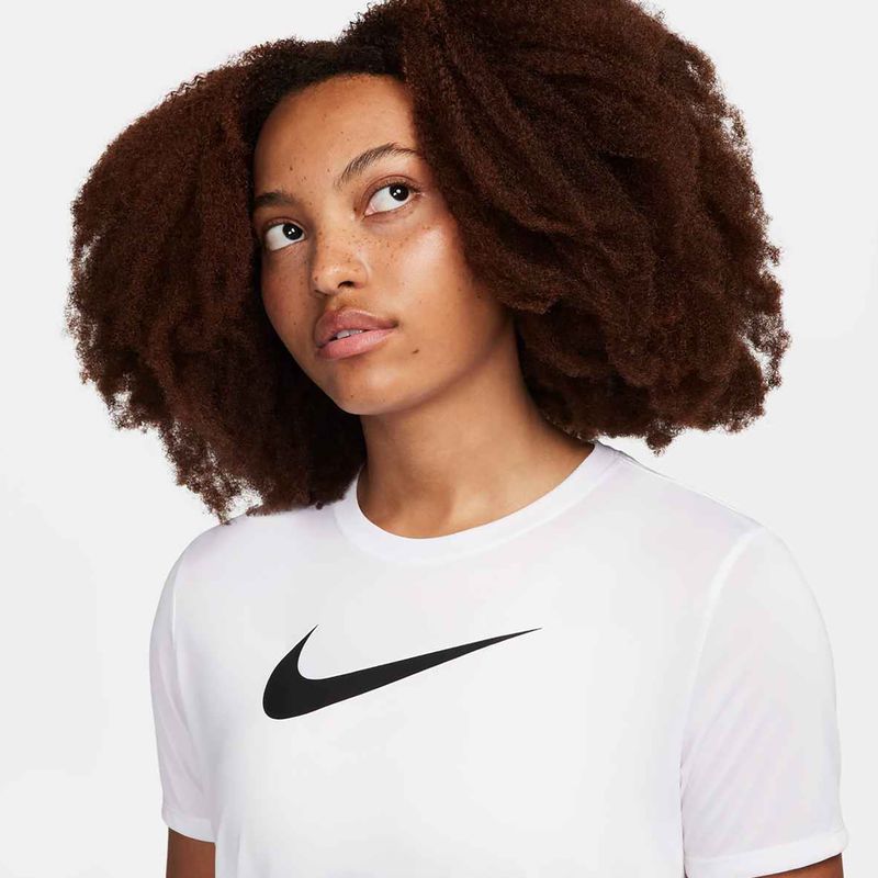 Nike Dri-Fit fehér/fekete női edzőpóló 4