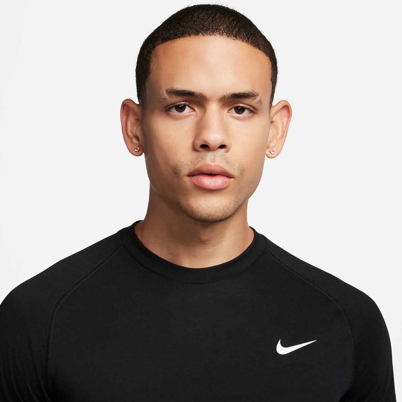 Férfi edzőpóló Nike Flex Rep Dri-Fit fekete/fehér 4