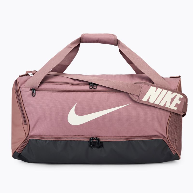 Sporttáska Nike Brasilia 9.5 60 l smokey mauve/black/light orewood brown