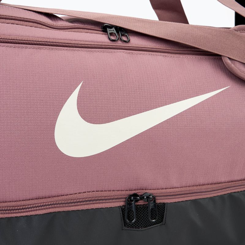 Nike Brasilia 9.5 60 l edzőtáska füstös lila/fekete/világos fakó barna 4