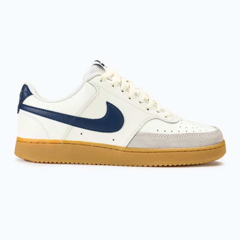 Férfi cipő Nike Court Vision Alacsony vitorla / gumi világosbarna / világos vasérc / éjfekete tengerészgyalogság 2