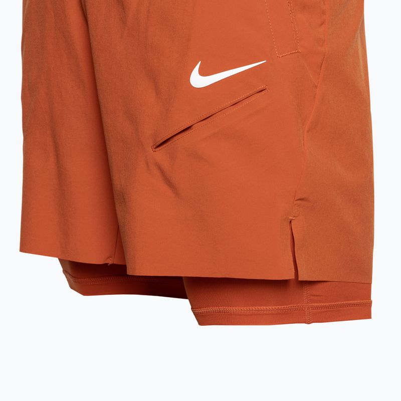 Férfi Nike Court Dri-Fit Slam rozsdafaktor/rózsaszín kvarc/fehér tenisznadrág 3
