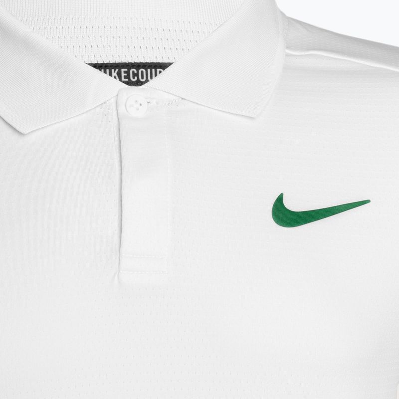 Férfi Nike Court Dri-Fit Advantage tenisz póló póló fehér/malchit 3