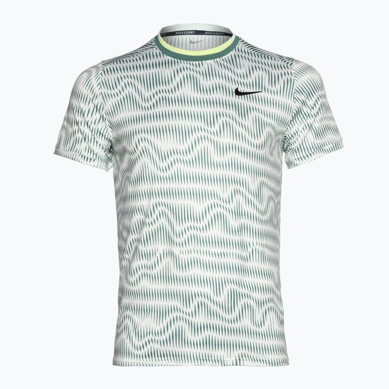 Nike Court Dri-Fit Advantage 2 férfi teniszpóló alig zöld/bicoastal/fekete