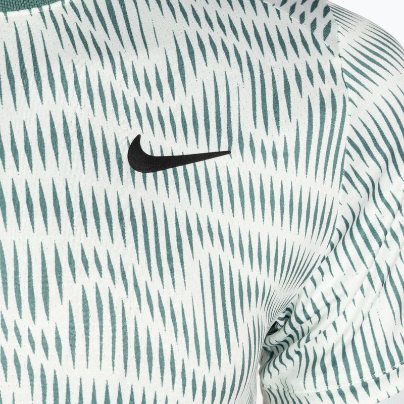 Nike Court Dri-Fit Advantage 2 férfi teniszpóló alig zöld/bicoastal/fekete 3