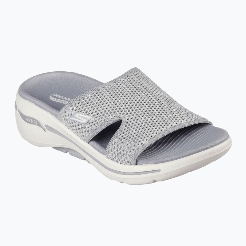 Női papucs SKECHERS Go Walk Arch Fit Sandal Joyful gray 8