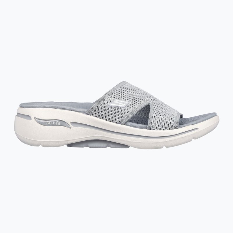 Női papucs SKECHERS Go Walk Arch Fit Sandal Joyful gray 9