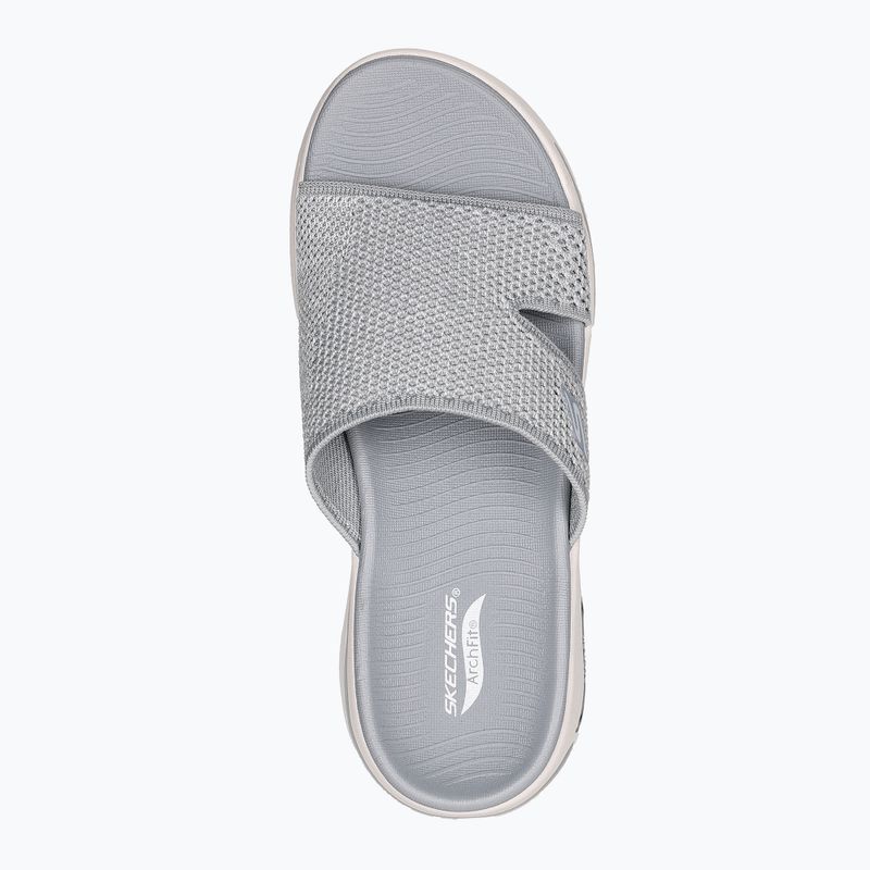 Női papucs SKECHERS Go Walk Arch Fit Sandal Joyful gray 11