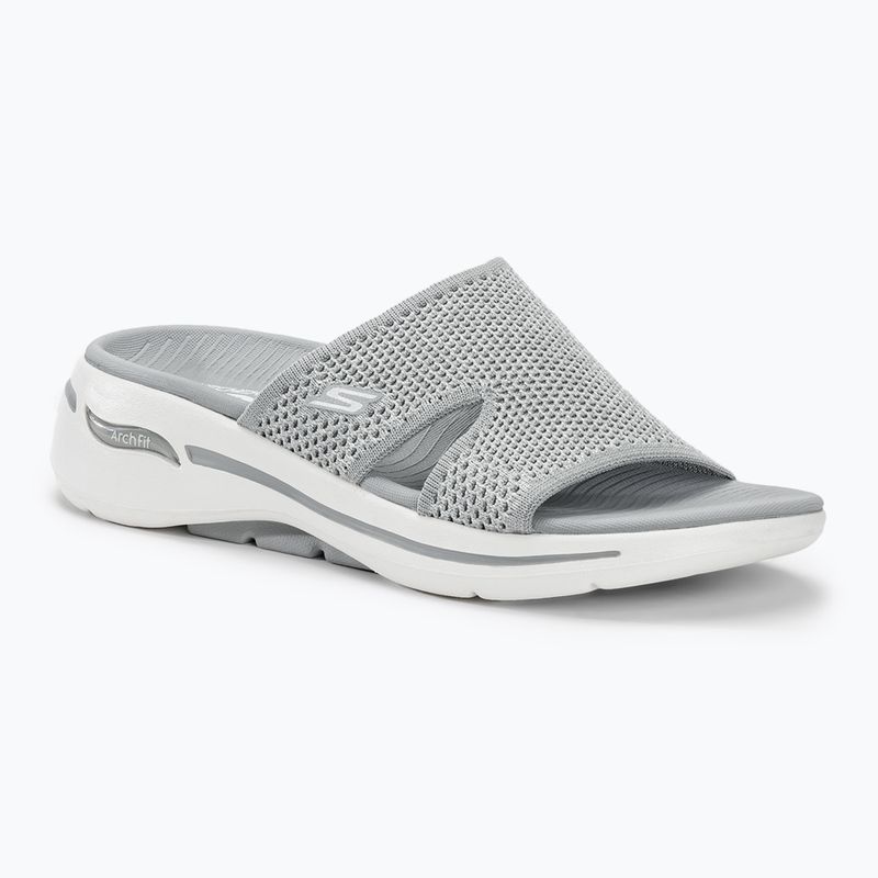 Női papucs SKECHERS Go Walk Arch Fit Sandal Joyful gray