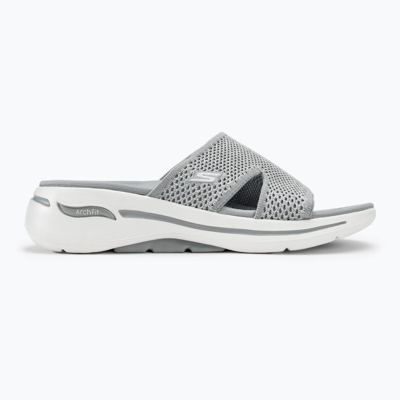 Női papucs SKECHERS Go Walk Arch Fit Sandal Joyful gray 2