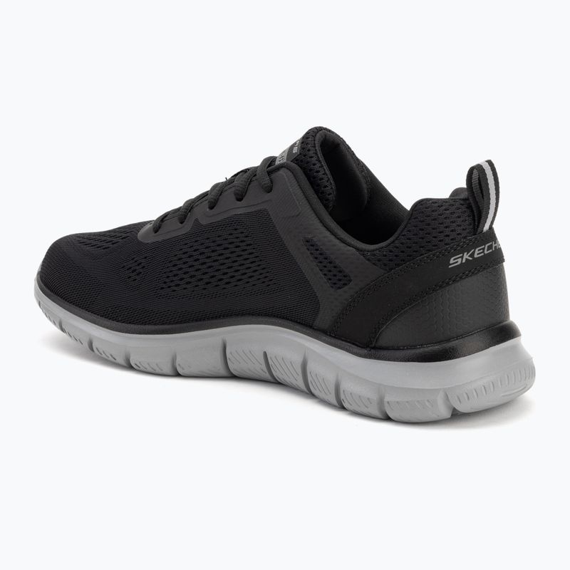 SKECHERS Track Broader férfi cipő fekete/szürke 3