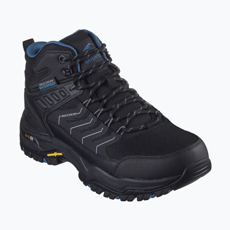 SKECHERS Arch Fit Dawson Raveno fekete férfi trekking cipő 7