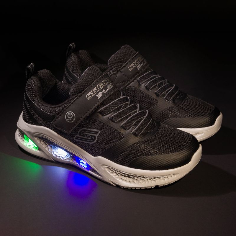 SKECHERS gyermek edzőcipő Skechers Meteor-Lights fekete/szürke 7