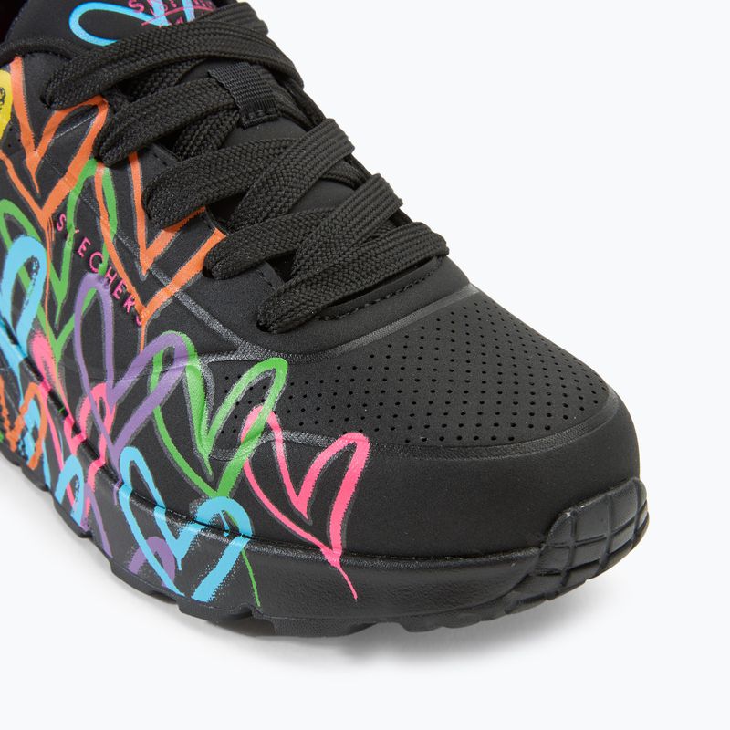 Gyerekcipő SKECHERS JGoldcrown Uno Lite Spread The Love black/multicolor 7