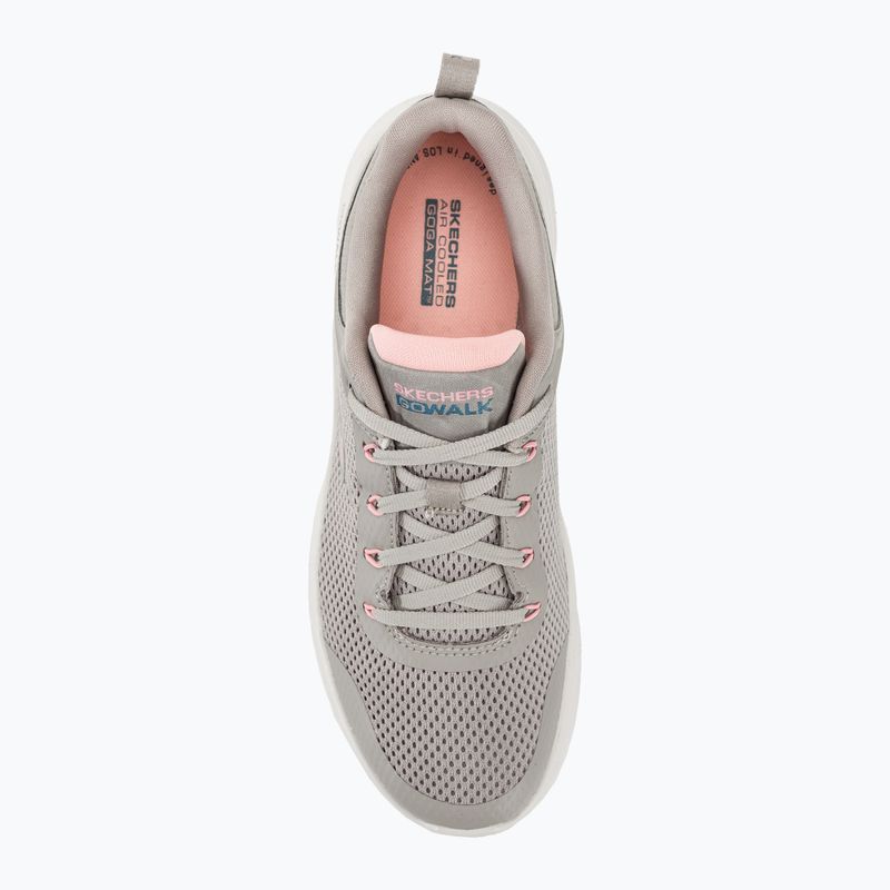 Női SKECHERS Go Walk Flex Caley taupe/rózsaszín cipő 5