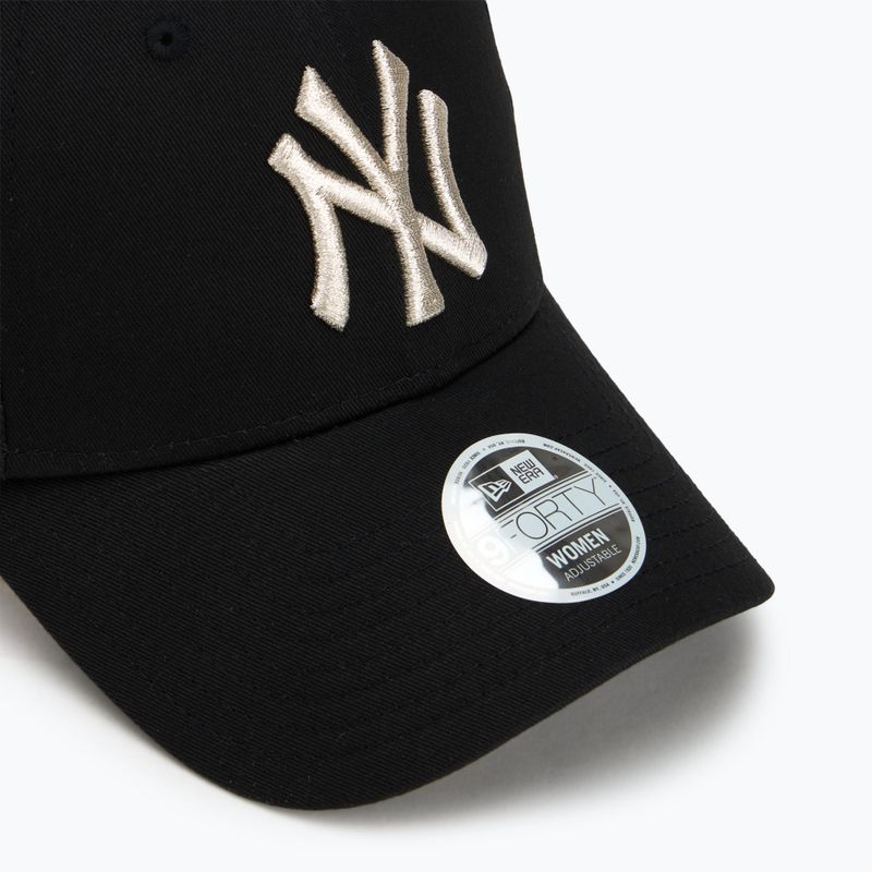 New Era Metallic Logo 9Forty New York Yankees baseball sapka fekete 3