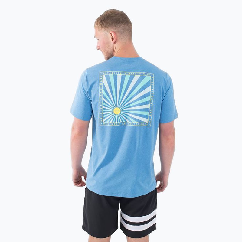 Férfi Hurley Everyday Hybrid Upf kingdom kék heather póló 4