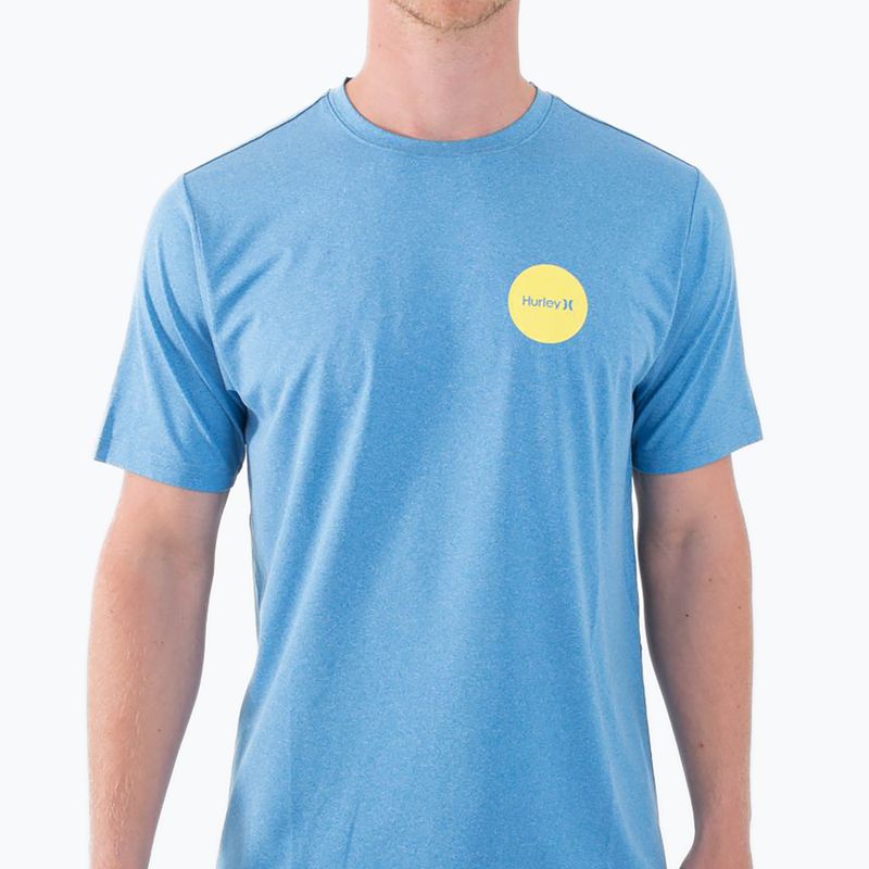 Férfi Hurley Everyday Hybrid Upf kingdom kék heather póló 5