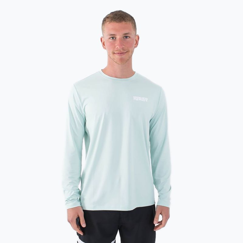 Férfi Hurley Everyday Hybrid Upf barna hínár hosszú ujjú