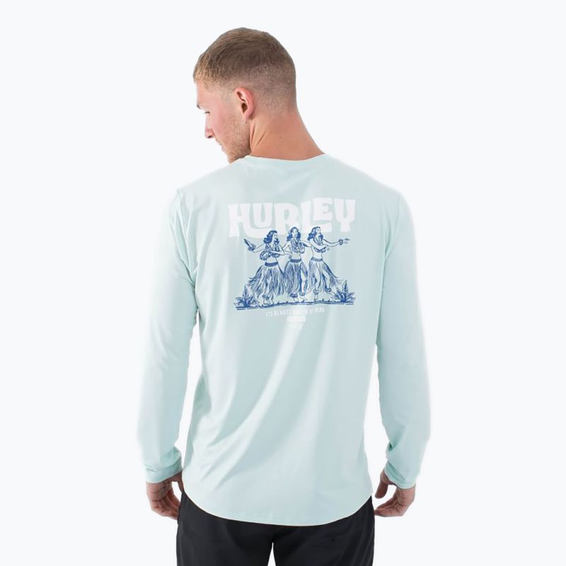 Férfi Hurley Everyday Hybrid Upf barna hínár hosszú ujjú 3