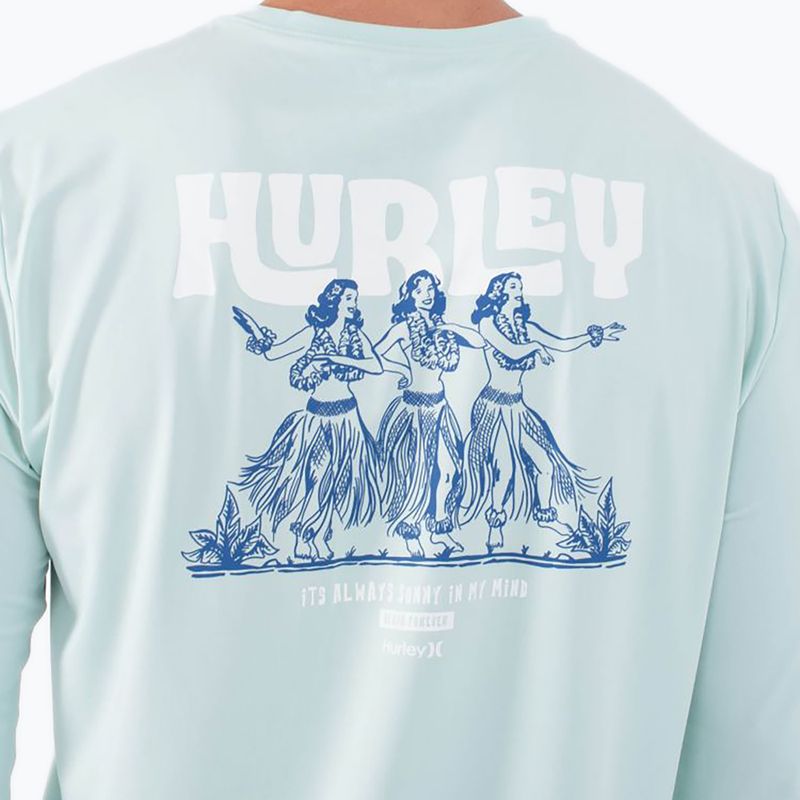 Férfi Hurley Everyday Hybrid Upf barna hínár hosszú ujjú 6