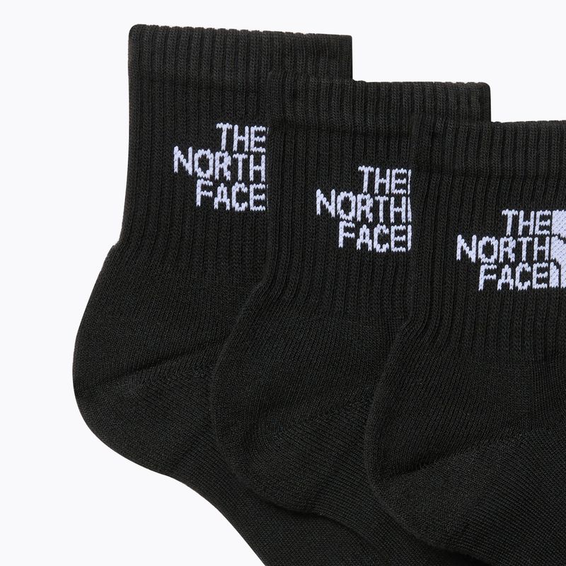 Trekking zokni The North Face Multi Sport Cush Quarter Sock 3 darab black 2