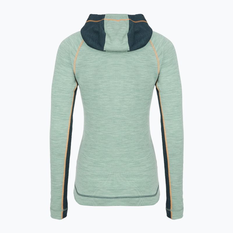 Női thermo pulóver Smartwool Classic Thermal Merino Base Layer 1/2 Zip Hoodie Boxed twilight/arctic green 2