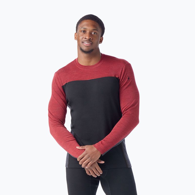 Férfi termoaktív pulóver Smartwool Classic Thermal Merino Base Layer Colorblock Crew Boxed