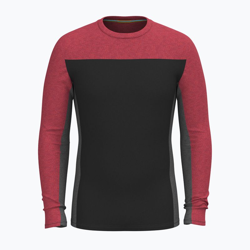 Férfi Smartwool Classic Thermal Merino alapréteg Colorblock Crew fekete 3