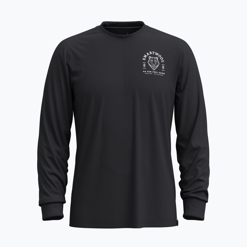 Férfi hosszú ujjú felső Smartwool Bear Stare Graphic black