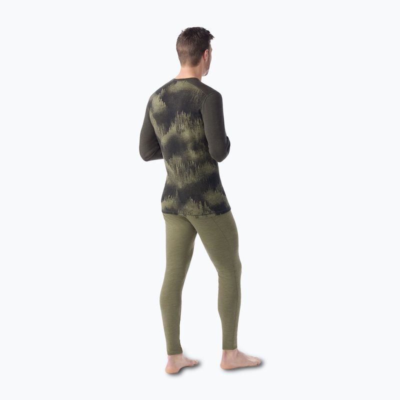 Férfi termoaktív pulóver Smartwool Merino 250 Baselayer Crew Boxed north woods foggy pines 2