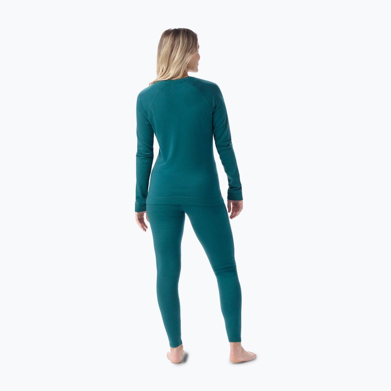 Női termoaktív pulóver Smartwool Merino 250 Baselayer Crew Boxed emerald green 2