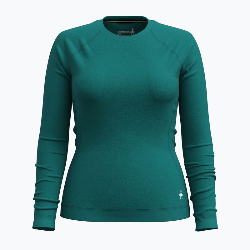 Női termoaktív pulóver Smartwool Merino 250 Baselayer Crew Boxed emerald green 3