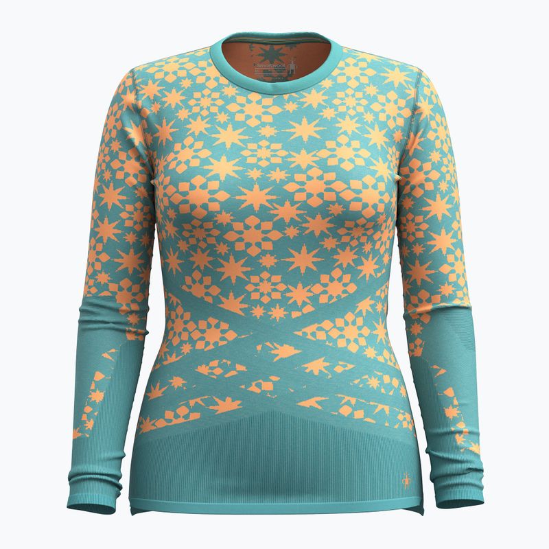 Női termoaktív pulóver Smartwool Intraknit Thermal Merino Base Layer Pattern Crew cascade 3