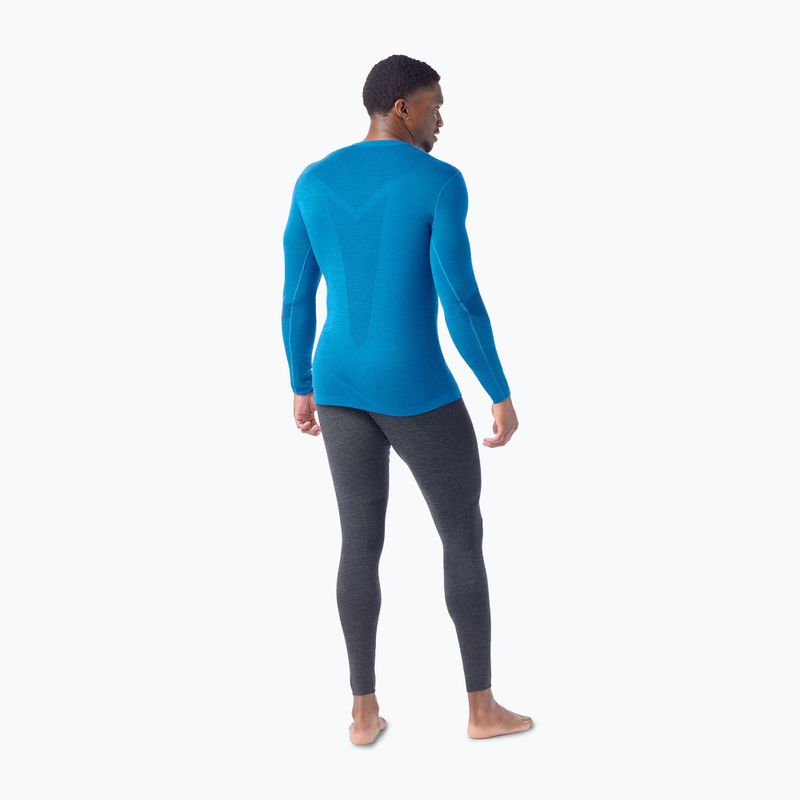 Férfi termoaktív pulóver Smartwool Intraknit Thermal Merino Base Layer Crew nival blue/navy 2