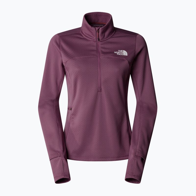 Női futó pulóver The North Face Winter Warm Pro 1/4 Zip éjjeli lila színben 4