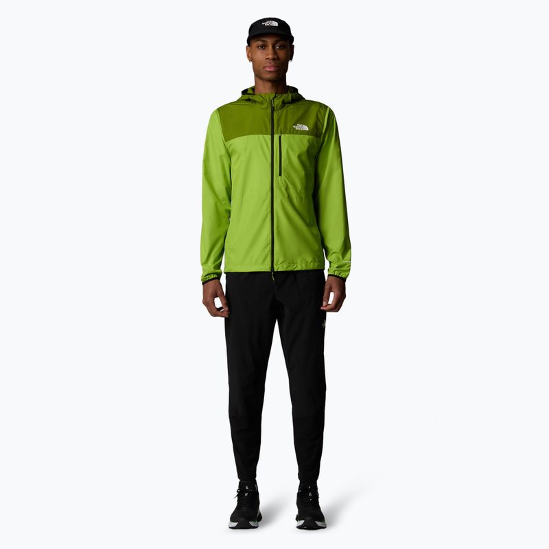 Férfi The North Face Higher Run Wind meadow grass/tölgy zöld futódzseki 2