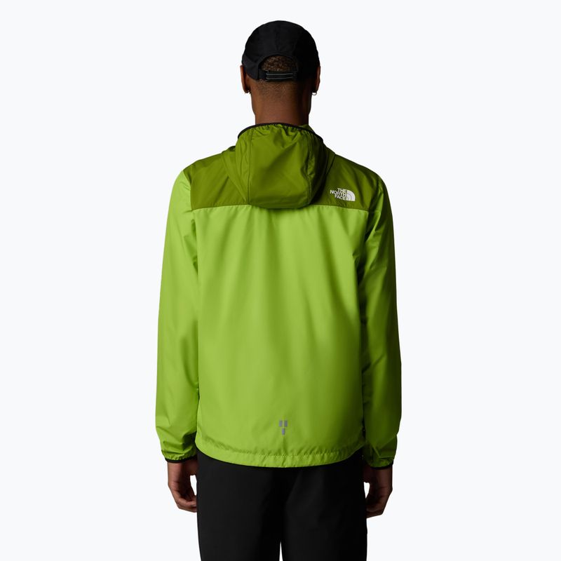 Férfi The North Face Higher Run Wind meadow grass/tölgy zöld futódzseki 3