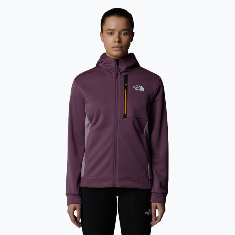 Női The North Face Mountain Athletics FZ Fleece éjféli lila/lila kréta pulóver