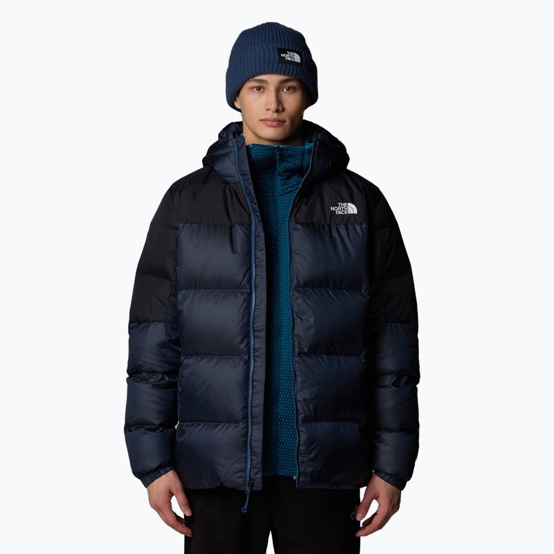 Férfi pehelypaplan The North Face Diablo Down 2.0 Hoodie árnyékos kék/fekete heathe 4