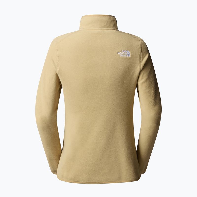 The North Face női 100 Glacier 1/4 Zip khaki kő pulóver 2