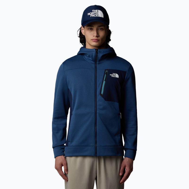 Férfi The North Face Mountain Athletics Full Zip Fleece pulóver árnyékkék/csúcs tengerészgyalogság