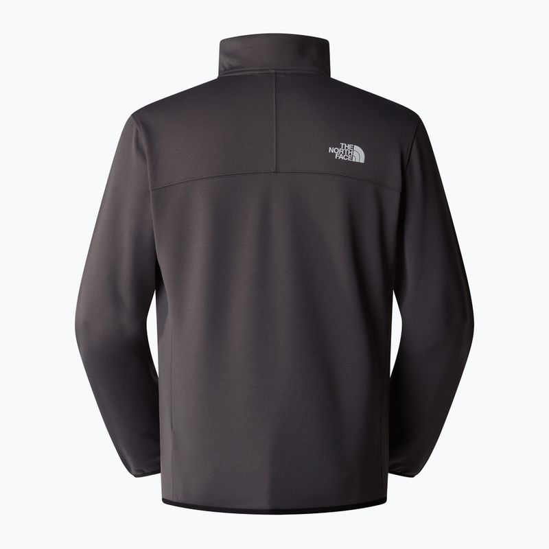 Férfi The North Face Crest 1/4 Zip pulóver antracit szürke/ fekete 5