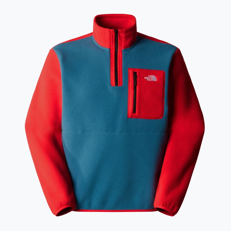 Férfi The North Face Yumiori 1/4 Zip pulóver mallard kék/ magas kockázatú 4