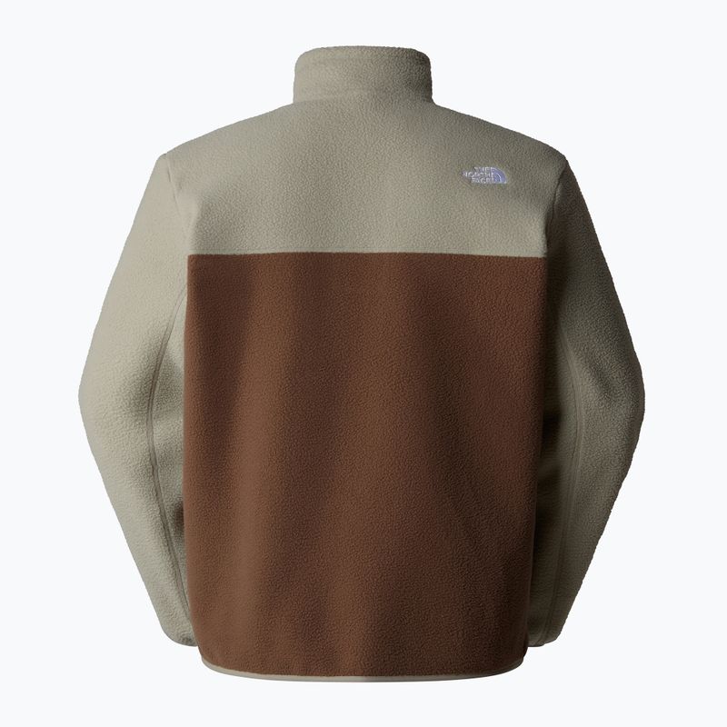 Férfi The North Face Yumiori 1/4 Zip pulóver füstös barna/ agyagszürke/ csúcsarany 5