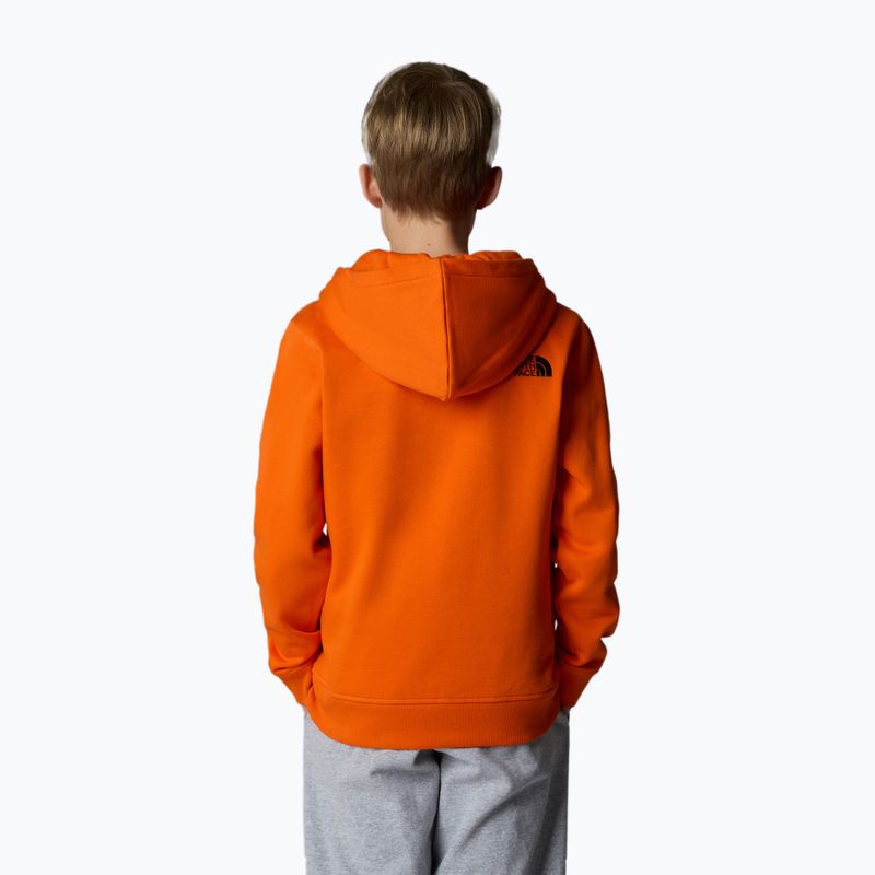 The North Face Drew Peak P/O Hoodie narancssárga gyermek melegítő pulóver 3